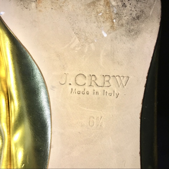 J. Crew Metallic Gold Janey Ballet Flats - Picture 7 of 7